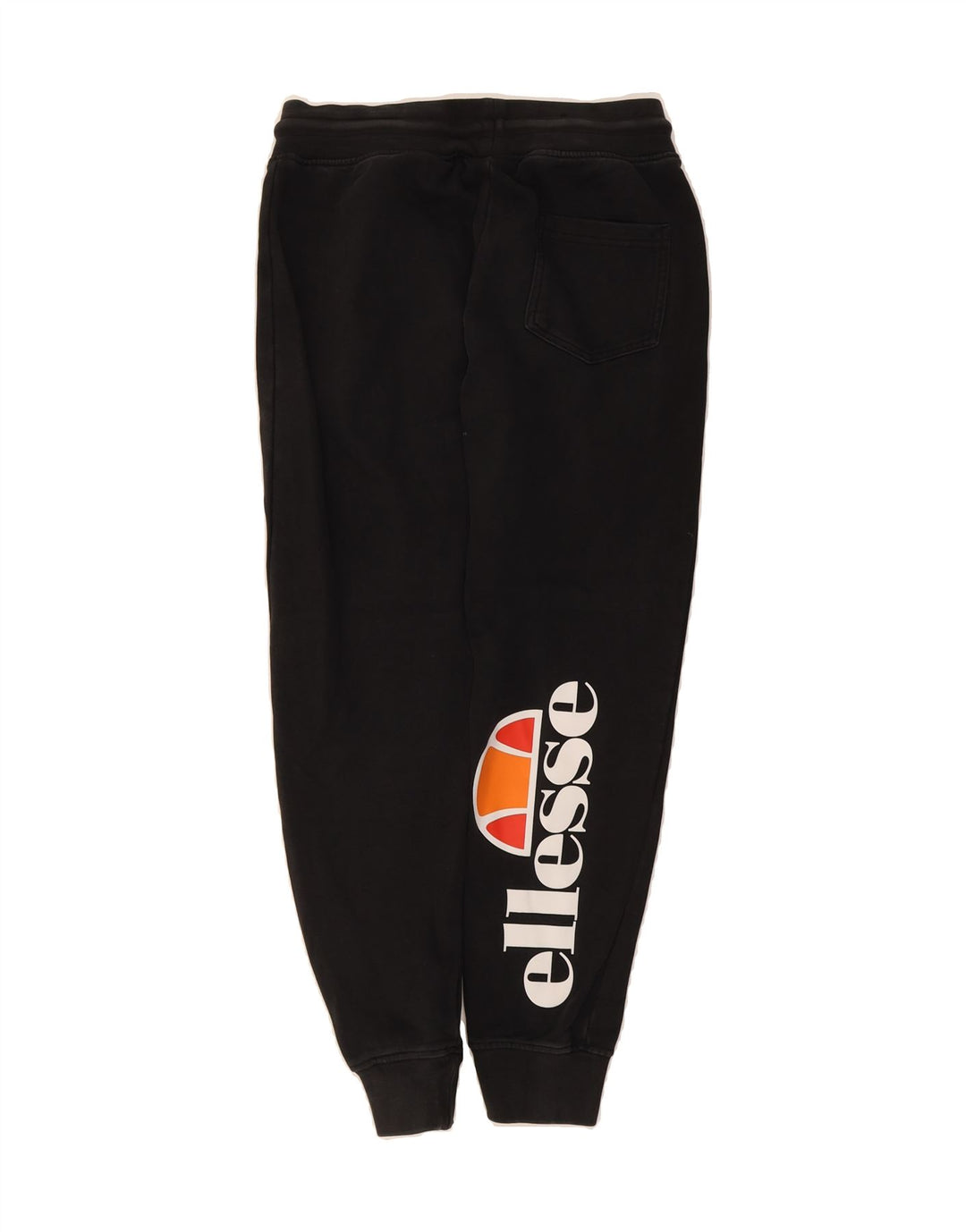 ELLESSE Mens Heritage Graphic Tracksuit Trousers Joggers Small Black Vintage Ellesse and Second-Hand Ellesse from Messina Hembry 