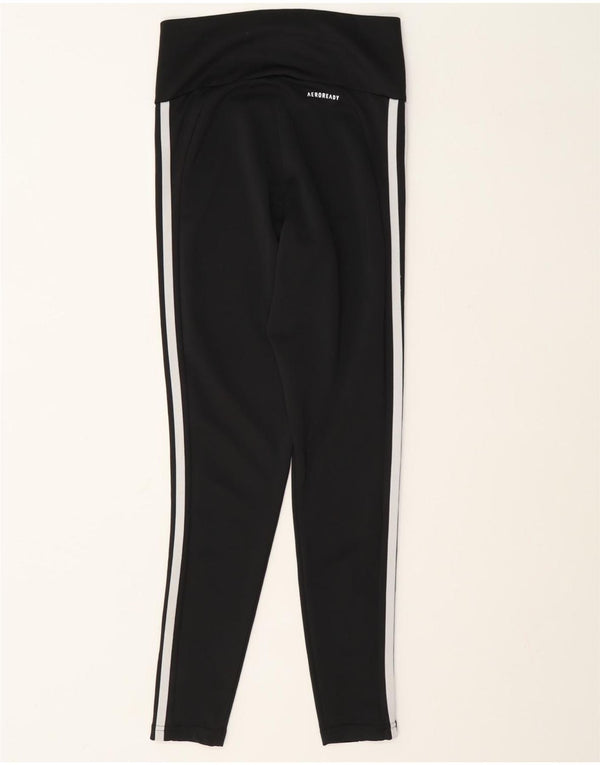 Adidas Womens Aeroready Leggings UK 4/6 XS Black Polyester