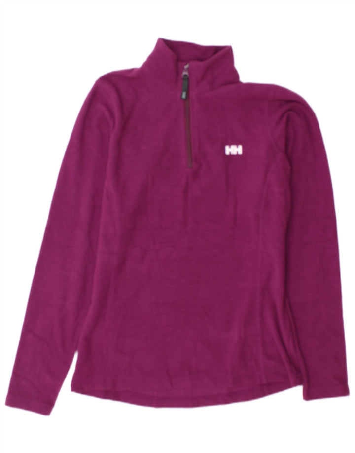 Женский флисовый джемпер Helly Hansen с воротником на молнии, Великобритания 14, средний фиолетовый, полиэстер