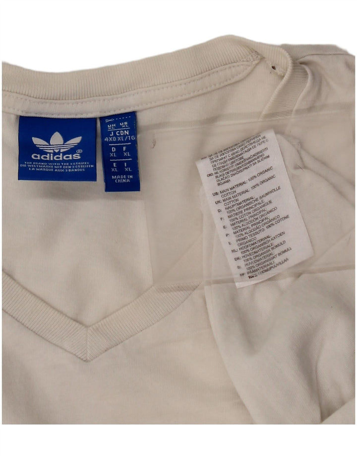 Мужская футболка Adidas Top XL, белый хлопок