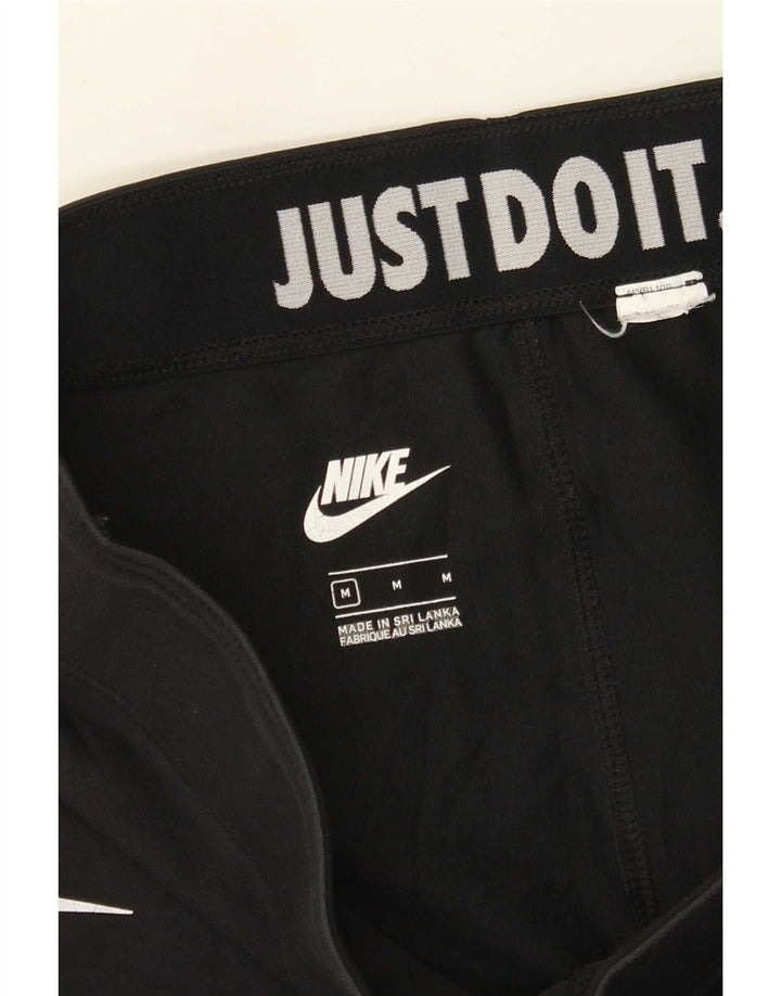 Женские леггинсы с рисунком Nike UK 12, средние, черные
