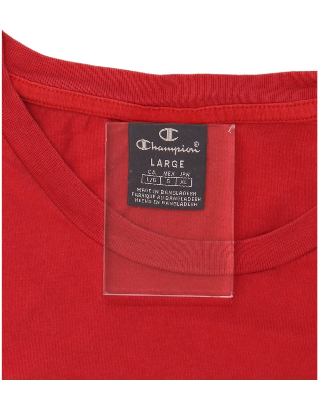 CHAMPION Mens Graphic T-Shirt Top Large Red