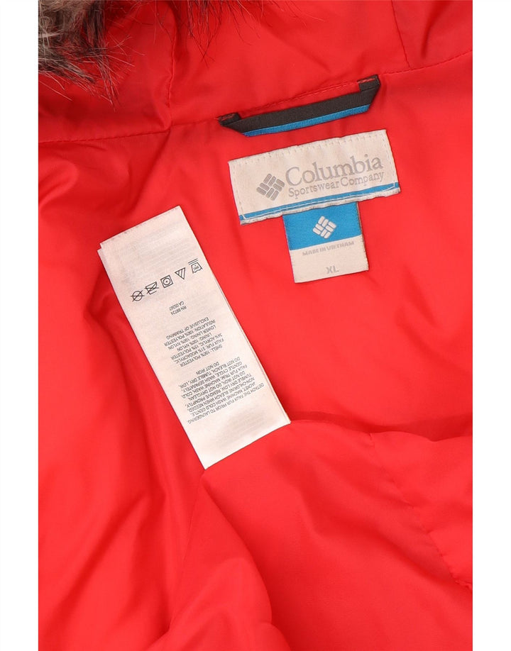 Женская утепленная куртка Columbia с капюшоном UK 18 XL, черный полиэстер