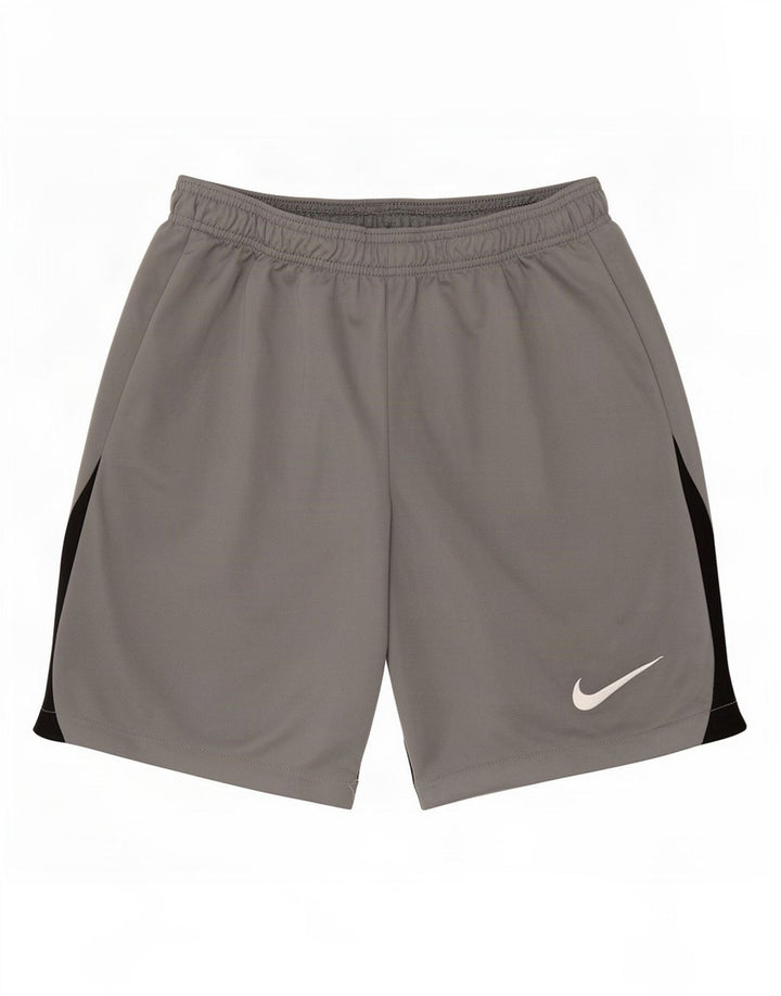 Мужские спортивные шорты Nike Dri Fit Slim, маленькие серые, полиэстер с цветными блоками