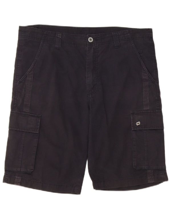 Мужские шорты-карго Lotto W36, большие, темно-синие, хлопок