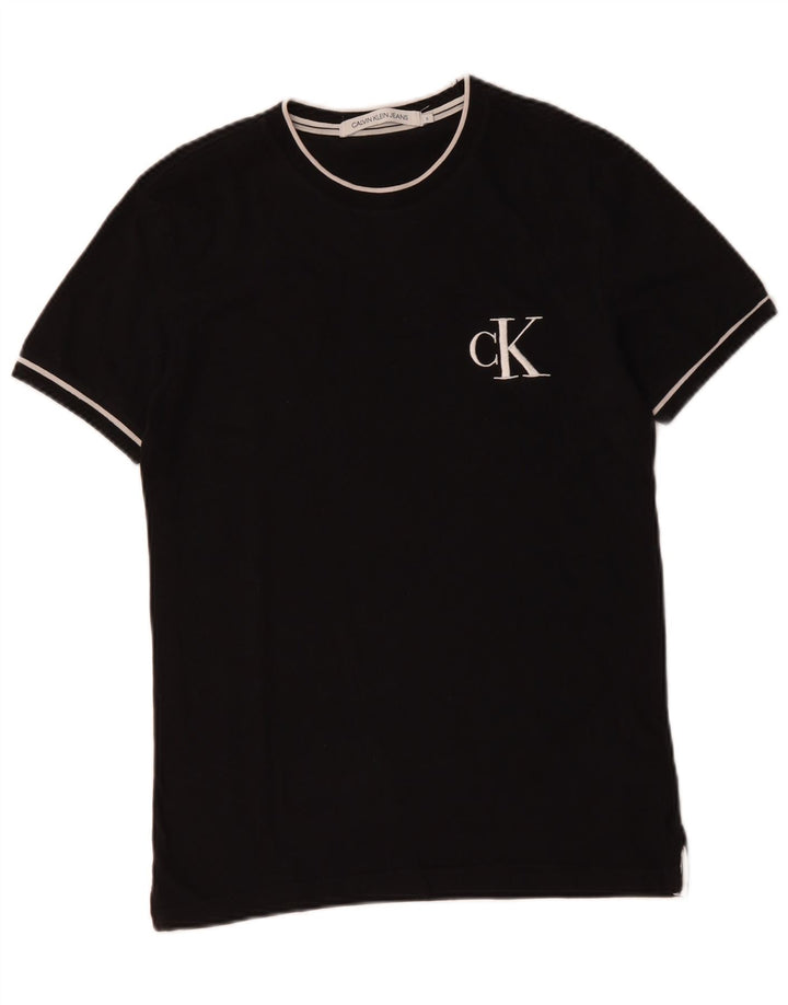 CALVIN KLEIN JEANS Мужская футболка Top Small Black Cotton