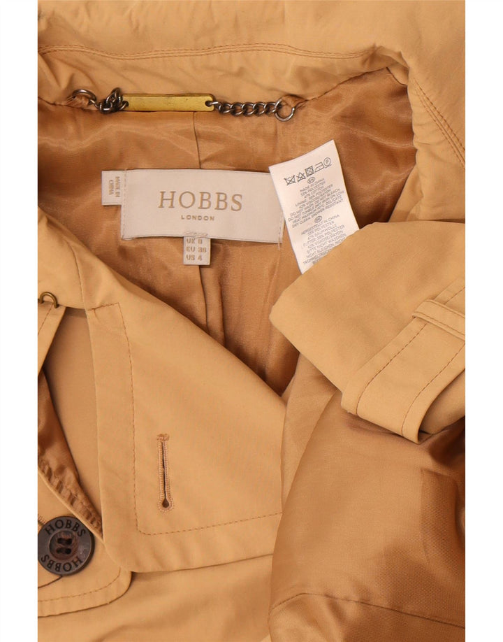 Женский тренч Hobbs UK 8, маленький, бежевый, полиэстер