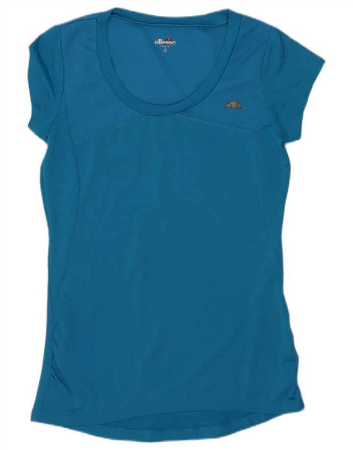 Женская футболка Ellesse Top UK 8, маленькая, синяя, полиэстер