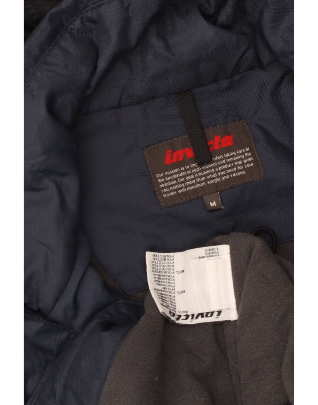 Мужская ветровка Invicta с капюшоном UK 38 Medium Navy Blue Полиамид