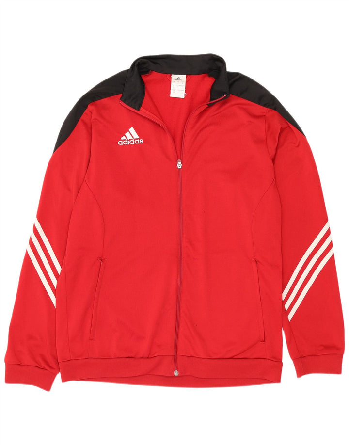 Мужская спортивная куртка Adidas, большая красная полиэстер