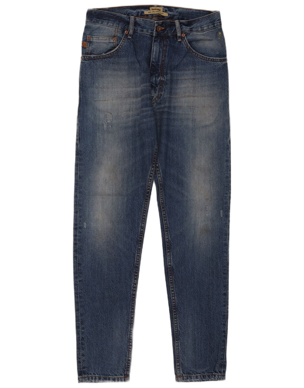 UNIFORM Мужские потертые свободные джинсы W30 L30 синие