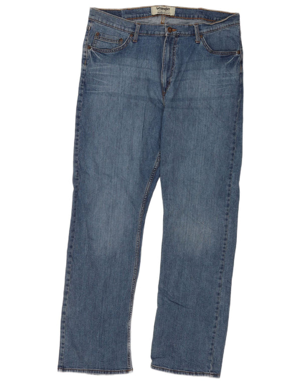 Мужские прямые джинсы Wrangler W36 L32, синий хлопок