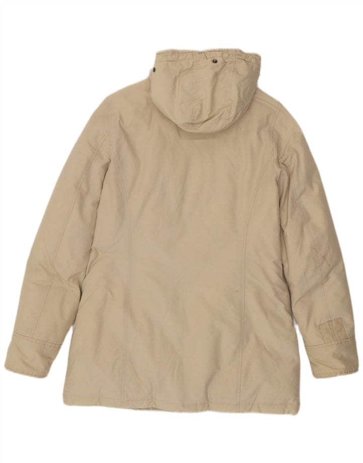 Женское пуховое пальто с капюшоном Woolrich UK 14 Medium Off White