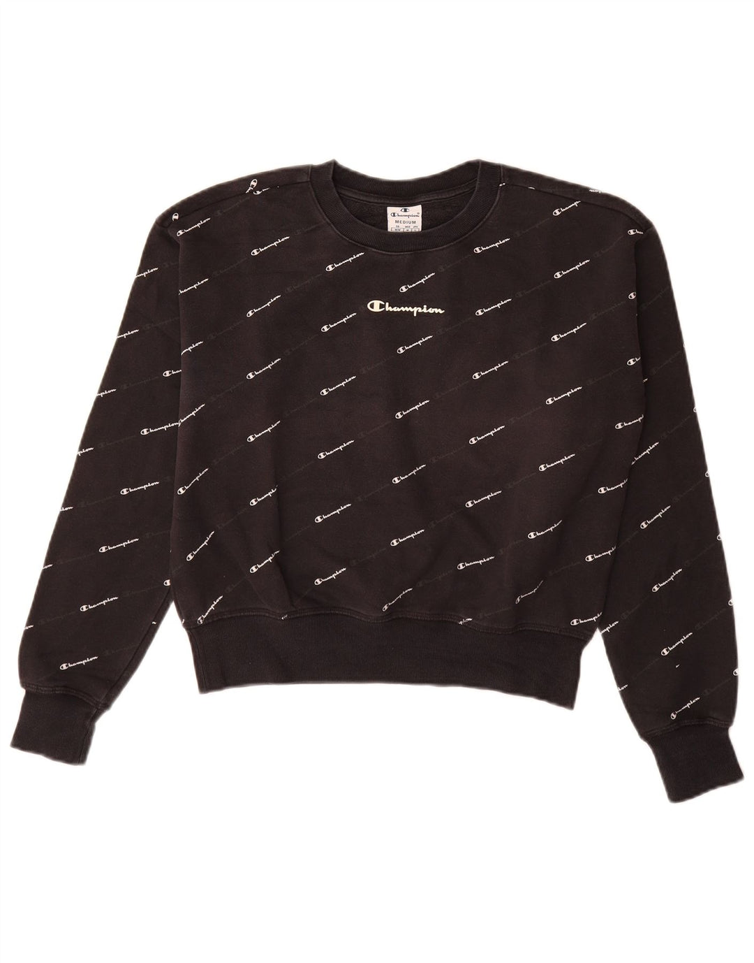 Женский свитер с рисунком CHAMPION UK 14, средний черный