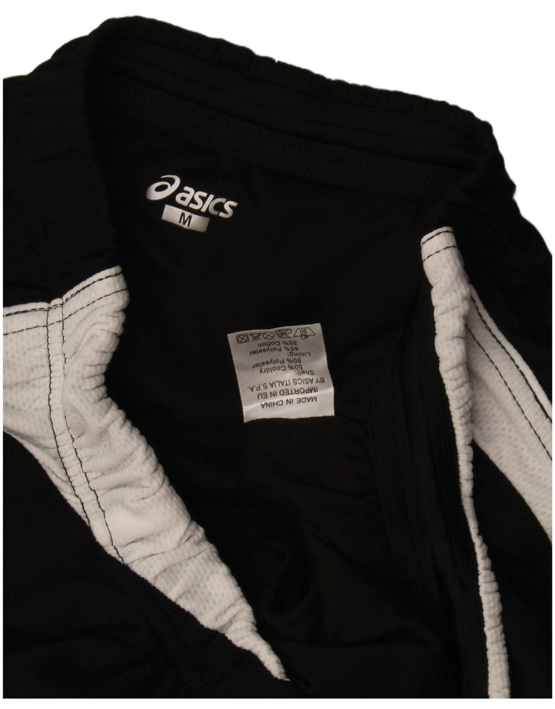 Женские спортивные шорты Asics UK 12, средние черные, полиэстер с цветными блоками