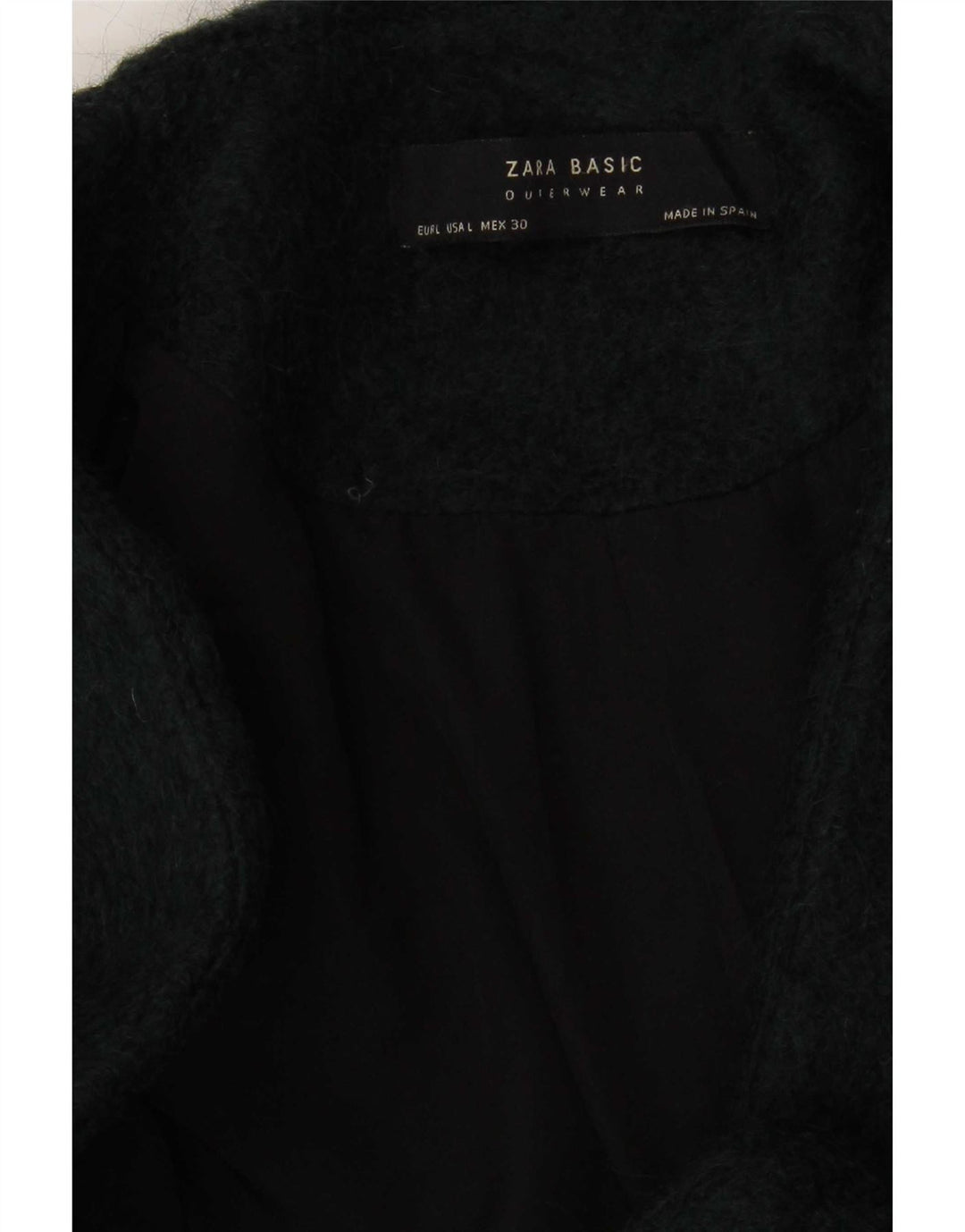 Женское двубортное пальто Zara UK 16, большое зеленое