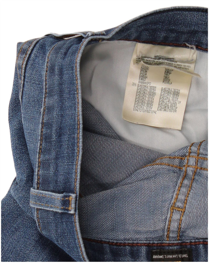 Женские укороченные джинсы Lee W36 L26, синий хлопок