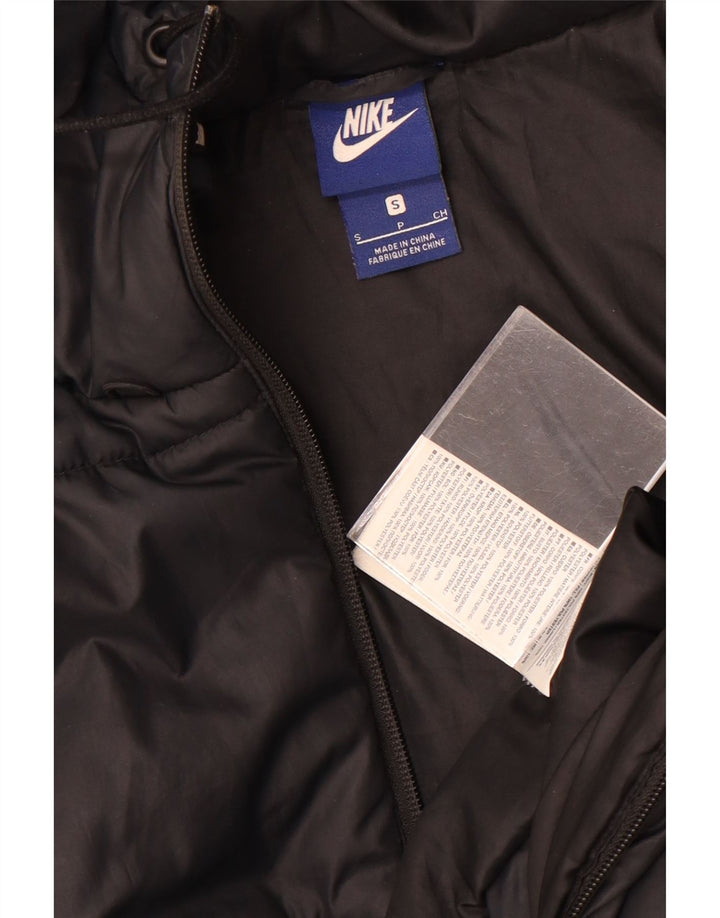 Женская утепленная куртка с капюшоном Nike UK 10, маленький черный полиэстер