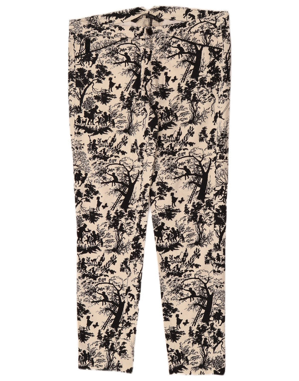 Женские укороченные брюки Zara Trafaluc EU 38 Small W28 L27, новинка белого цвета