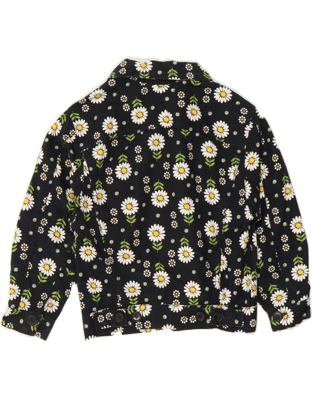 PHARD Girls Bomber Jacket 5-6 Years Black Floral Vintage Phard and Second-Hand Phard from Messina Hembry 
