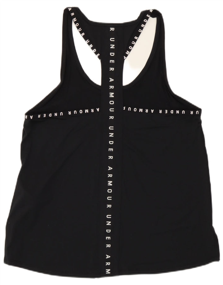 Женский жилет с графическим рисунком Under Armour Heat Gear UK 14, средний черный полиэстер