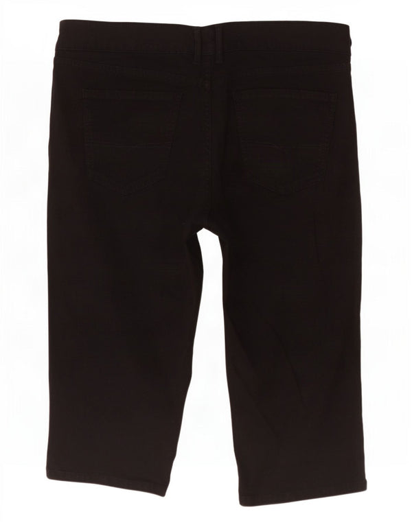 PEPE Jeans Womens Denim Slim Fit Bermuda Shorts W32 Large Black Cotton
