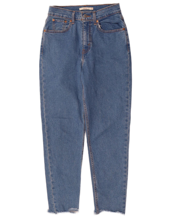 Женские зауженные джинсы Levi's Mom Jean с высокой посадкой W26 L26, синий хлопок