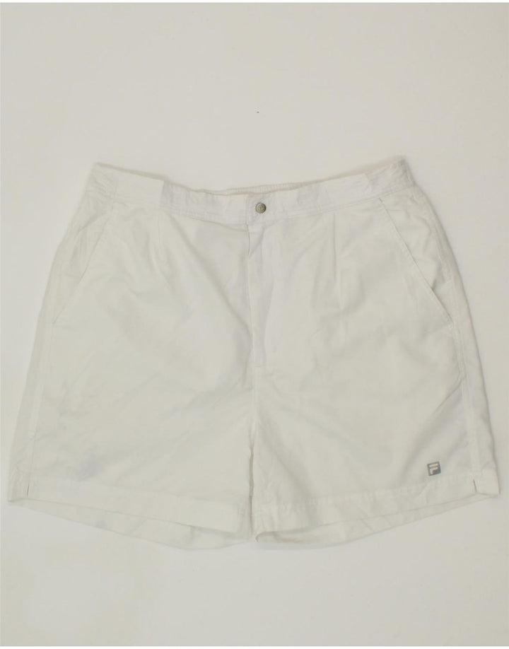 FILA Womens Chino Shorts Large W32  White Polyester Vintage Fila and Second-Hand Fila from Messina Hembry 
