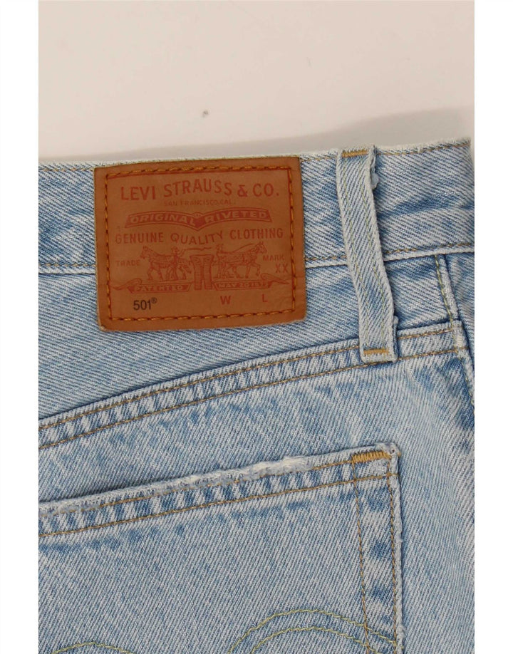 Женские джинсовые шорты Levi's 501 W26, маленькие синие, хлопок