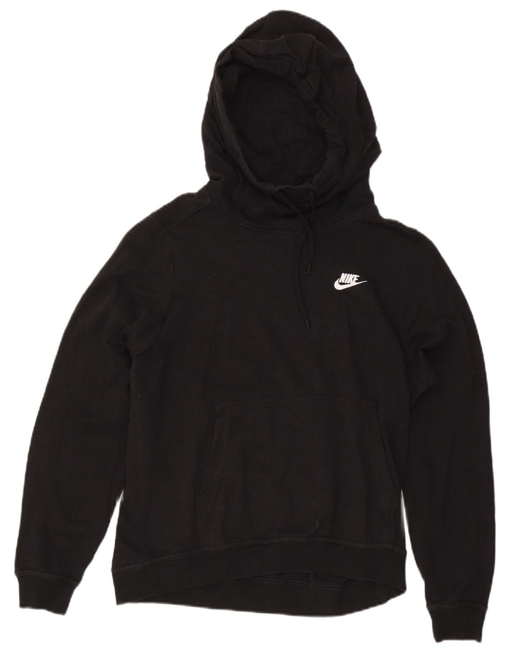 Женский джемпер с капюшоном Nike UK 12, средний черный, хлопок
