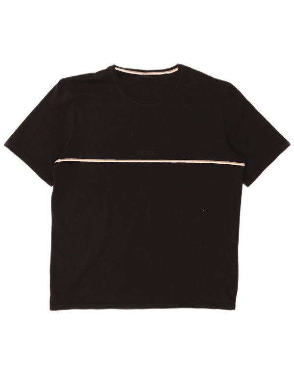 Мужская футболка Hugo Boss Top Medium Black Cotton