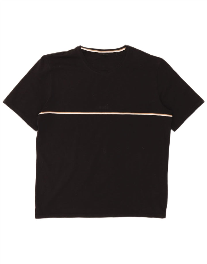 Мужская футболка Hugo Boss Top Medium Black Cotton