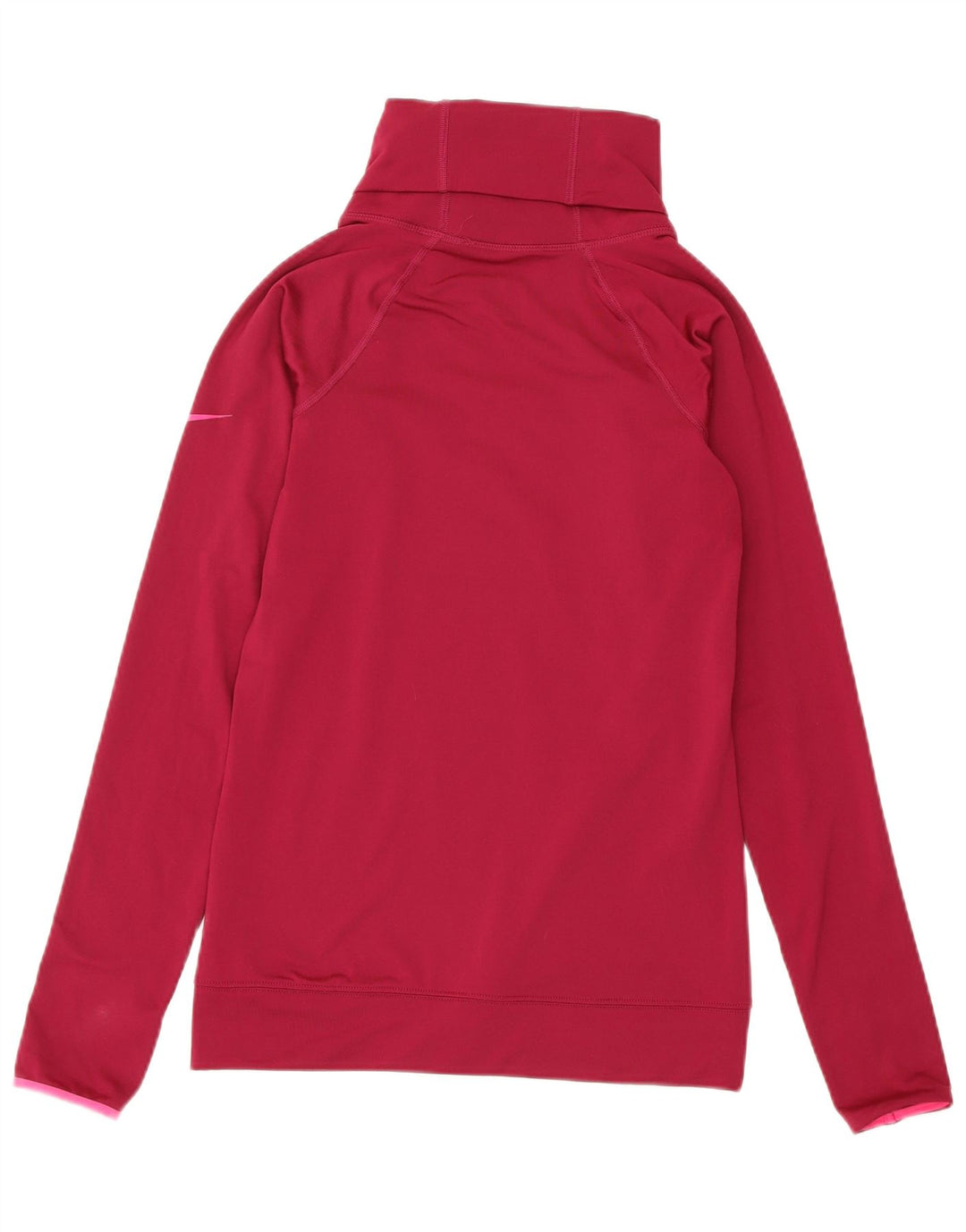 Женский свитер с высоким воротником NIKE Dri Fit, джемпер UK 8, маленький розовый полиэстер