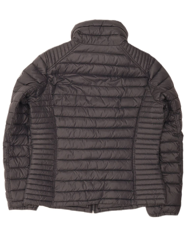 Michael Kors Womens Padded Jacket UK 14 Medium Grey Nylon