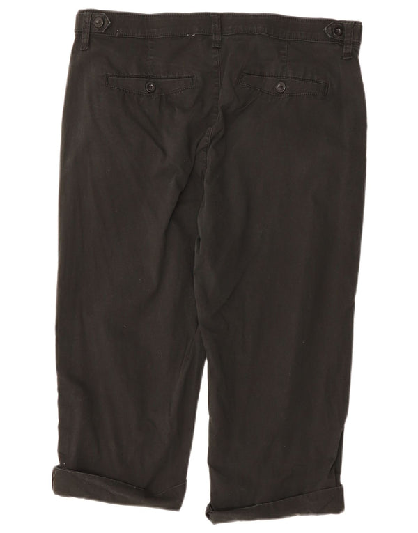 Женские прямые капри LEE, США 14, XL, W34, L18, черные, хлопковые