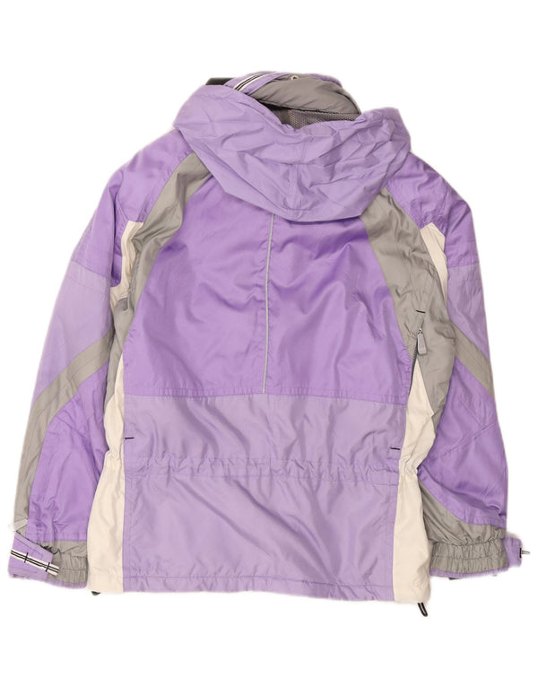 Killy Womens Hooded Ski Jacket UK 10 Small Purple Colourblock Polyester