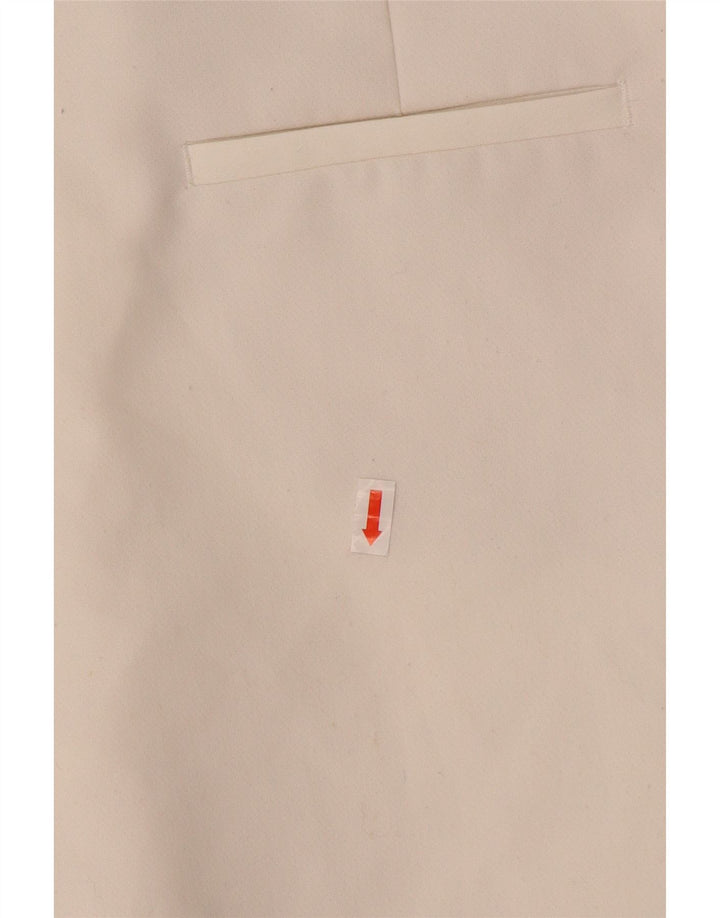 ZARA Womens High Rise Shorts XS W25  White Polyester