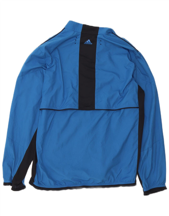 Мужской спортивный костюм Adidas Clima Proof, верхняя куртка, средний синий с цветными блоками