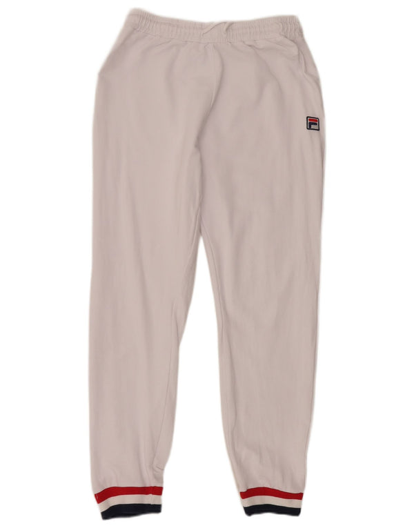 Fila Женский спортивный костюм Брюки Джоггеры UK 12 Средний Белый Цветной блок