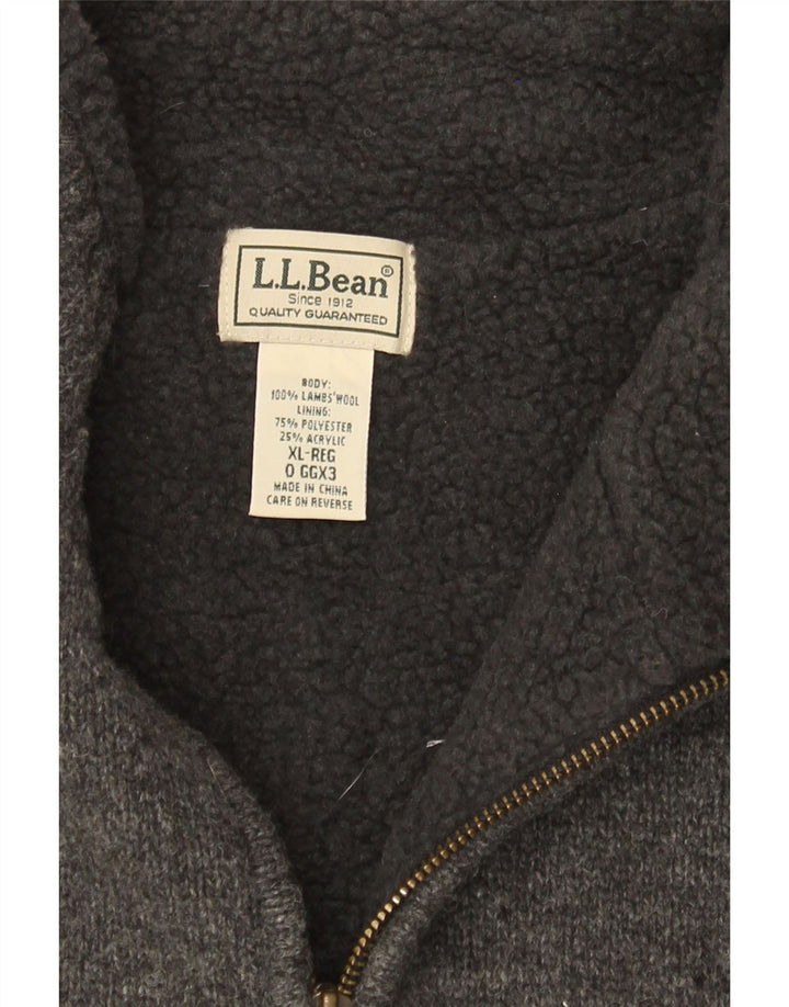 Мужской кардиган без рукавов L.L.Bean XL, серая шерсть