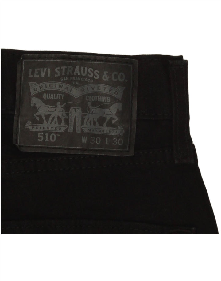 Мужские джинсы скинни Levi's 510 W30 L30 черные