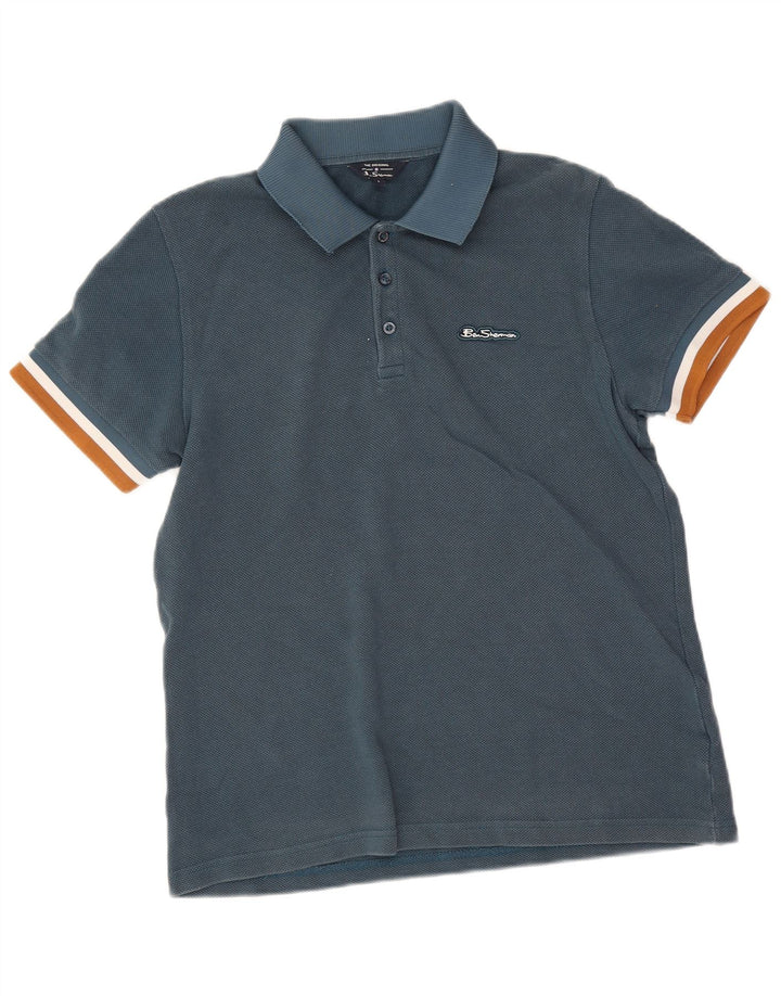 Мужская рубашка поло Ben Sherman, большой синий хлопок
