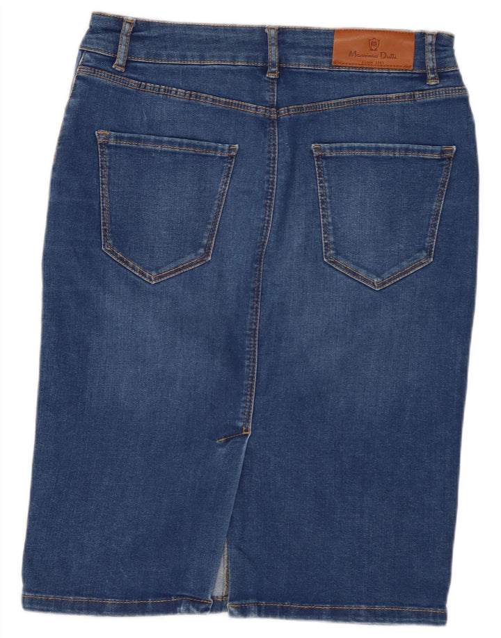 Юбка женская джинсовая Massimo Dutti EU 38 Small W28 Синяя