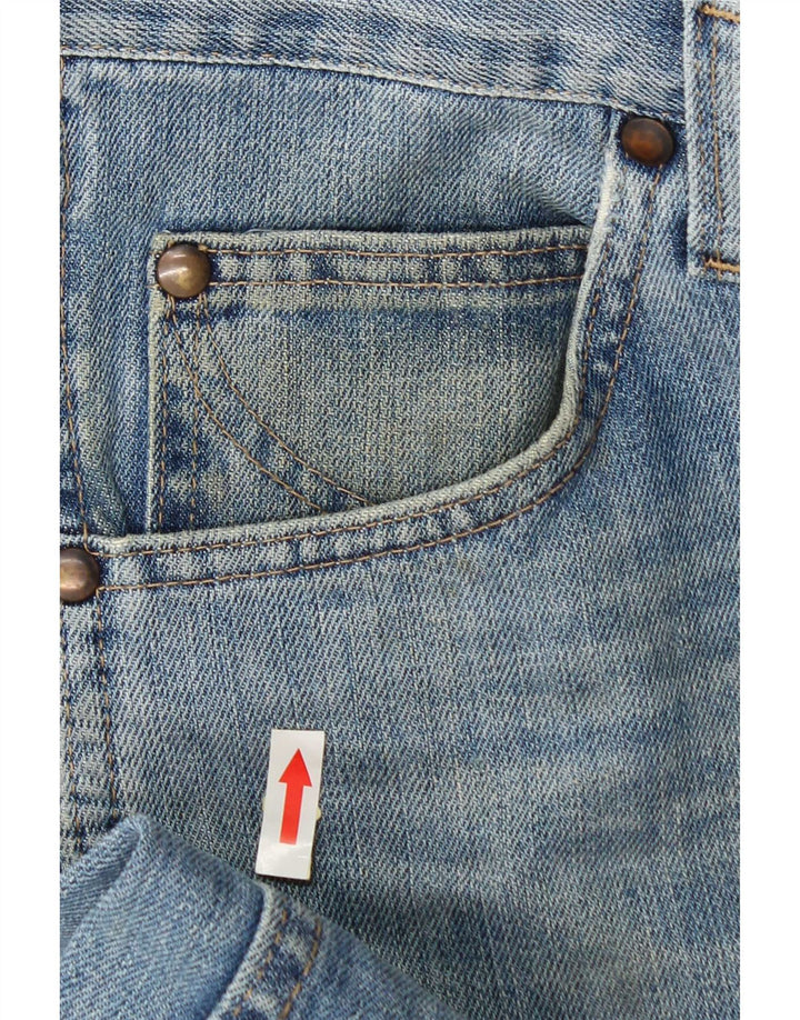 Мужские прямые джинсы Wrangler W36 L30 синие, хлопок