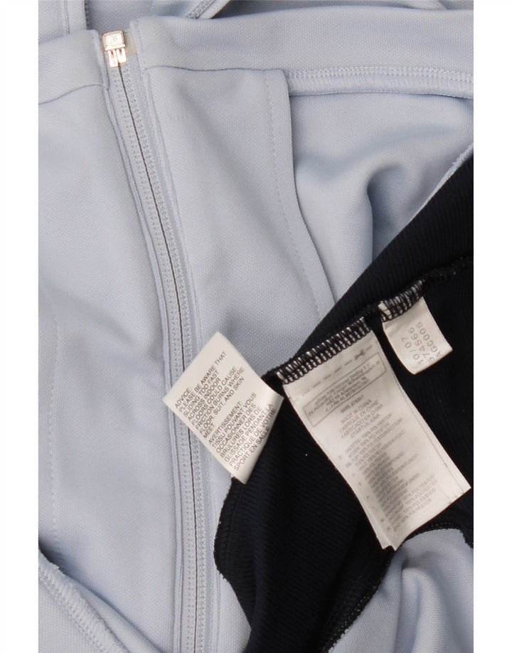 Женский спортивный костюм Adidas Top Jacket UK 14, средний синий полиэстер с цветными блоками
