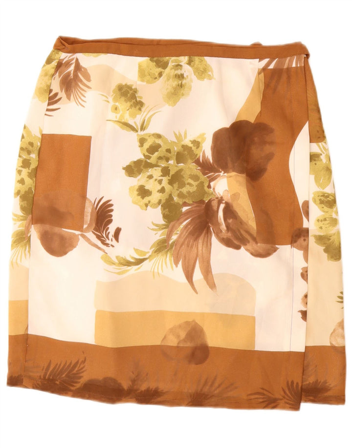 DE PIETRI Женская юбка с запахом W26, маленькая, разноцветная с цветочным принтом