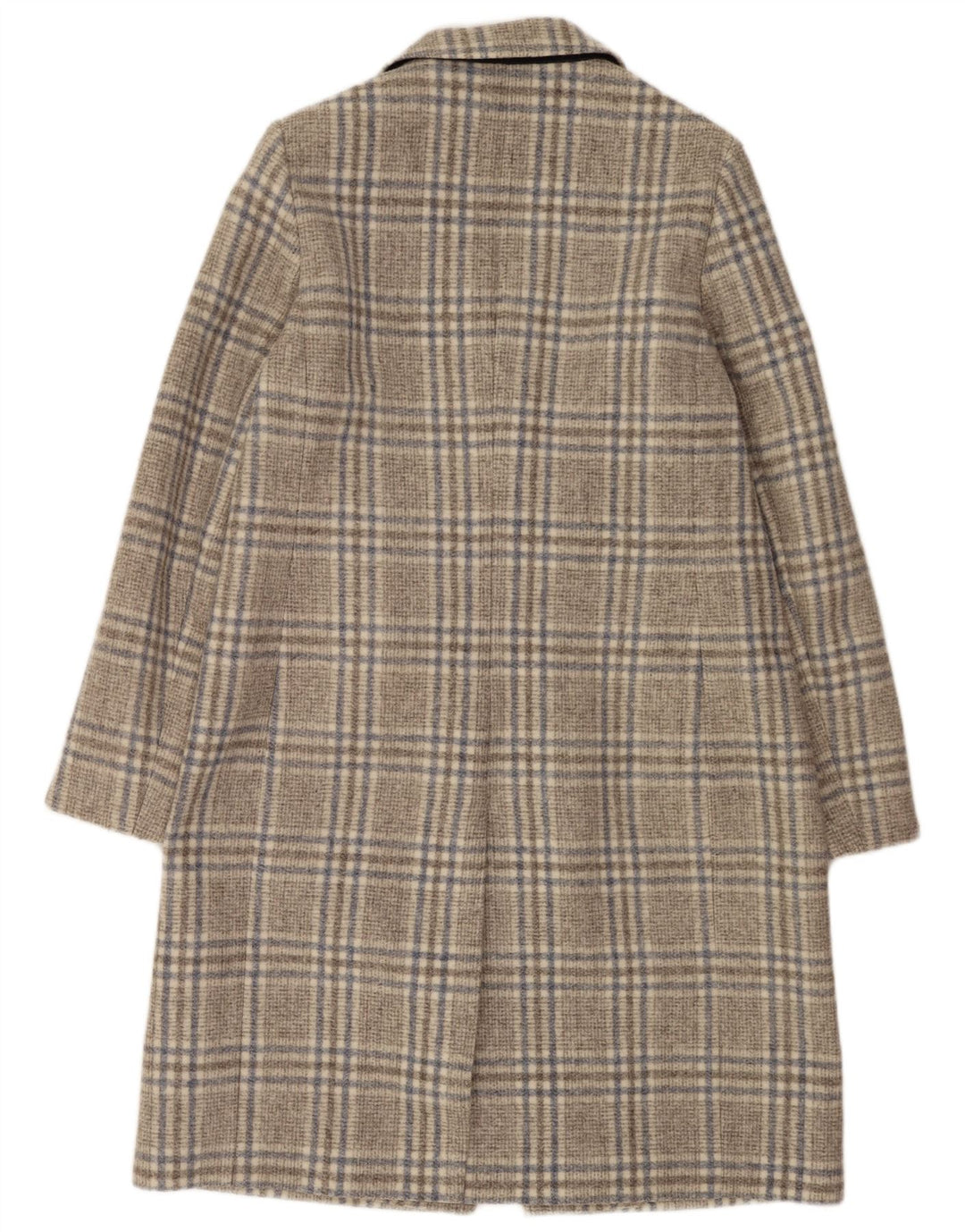 Женское пальто Hobbs UK 16, большое серое акрил в клетку