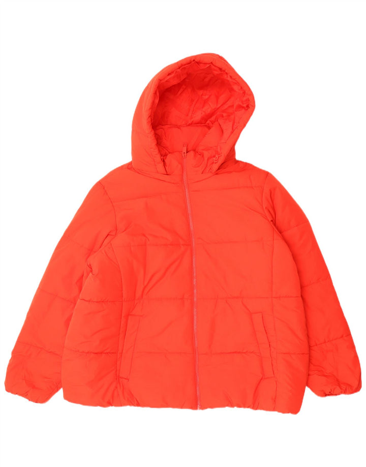 Женская утепленная куртка с капюшоном Marks & Spencer UK 22 3XL, красный полиэстер