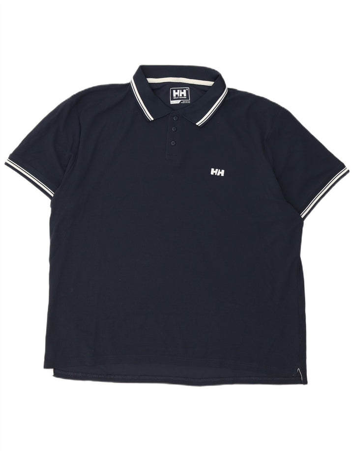 Мужская рубашка-поло Helly Hansen 3XL темно-синяя, полиэстер
