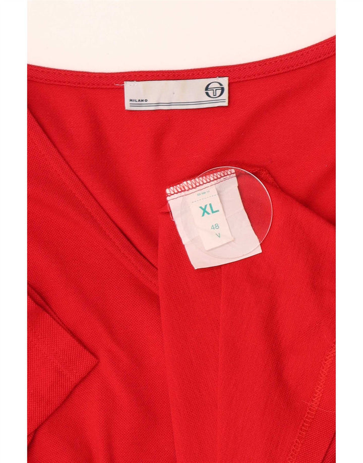 Женская блузка с коротким рукавом Sergio Tacchini IT 48 XL Красный
